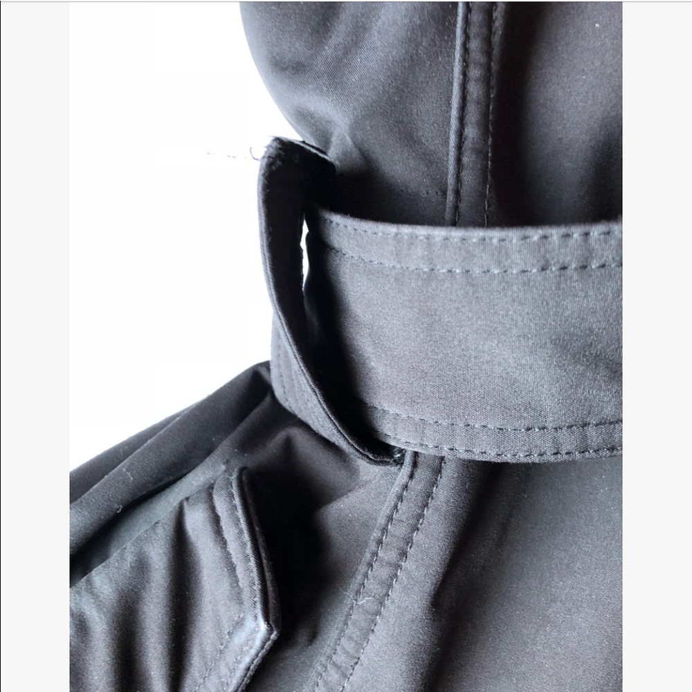 BCBG Hooded Raincoat in Black - Picture 6 of 7